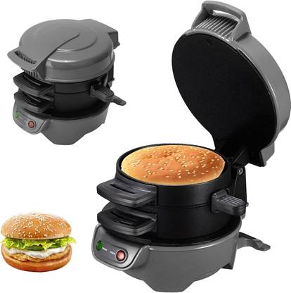 Yopple Electric Burger Maker – Mini Stainless Steel Waffle Maker for Pancakes, Burgers Waffle Maker