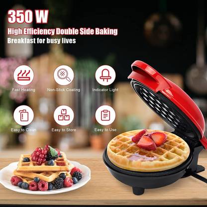 MAITRI ENTERPRISE Mini Waffle Maker SS Non-Stick Electric Iron Machine Waffles, Pan Cakes M01 Waffle Maker