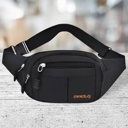 EMMCRAZ Unisex Premium Leather Waist Pack Travel Handy Pouch Superb Waist Bag Waist bag