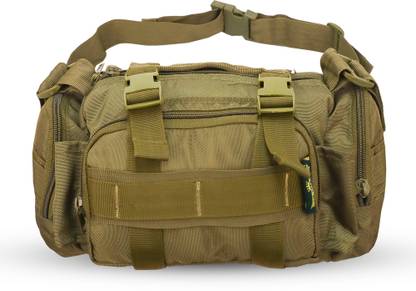 AZAD Army waist bag for casual with extra space ARMY WAIST BAG WITH SHOLDER STRAP