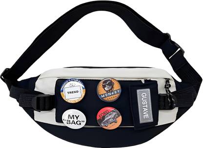 LQZ Waist Bag Fashion Chest Bag Sling Bag for Men Women Waist Bag