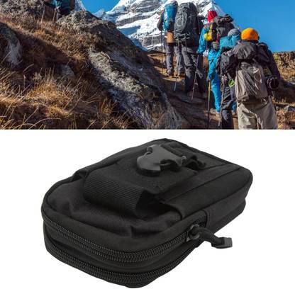 ActrovaX Tactical Molle Pouch, Vertical Cell Phone Waist Bag for Men-Black Waist Bag