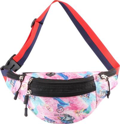 ZnW Waist Bag Travel Adjustable Strap belt bag Travel Waist Pack Designer Pink Waist bag