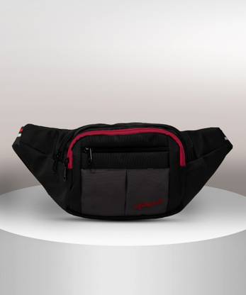 F Gear Lattitude Black Grey Red Adjustable Strap Waist Bag