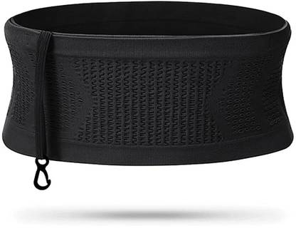 HASTHIP Slim Running Belt Bag with Hook Elastic Open Waist Bag for Keep Phone Waist Bag