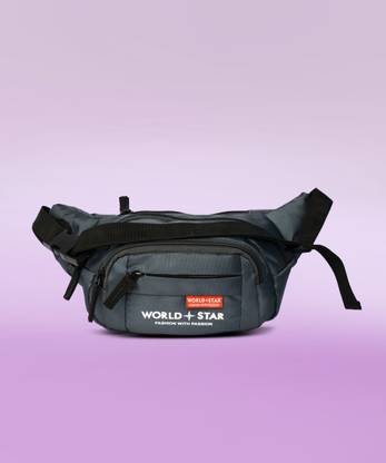 Worldstar fluffy dark grey waist bag waist bag Fanny Pack for Travel Bags Hiking Trekking