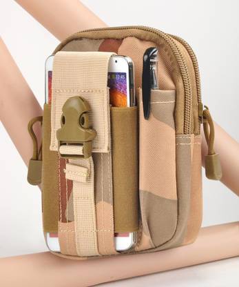 GOCART Multipurpose Tactical Universal Waist Bags Molle EDC Pouch with Outdoor Hook And Phone Holster for Hiking Climbing Camping Traveling Sports Mobile Pouch Tactical Waist Bags