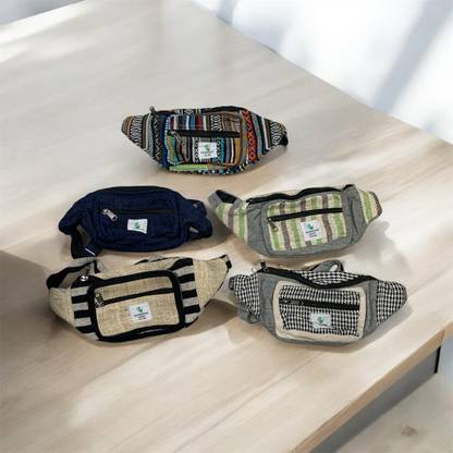 JCI Cotton Hemp mix waist bag belt for traveller waist bag