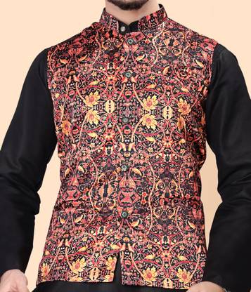 MENTIFIC Printed Men Waistcoat
