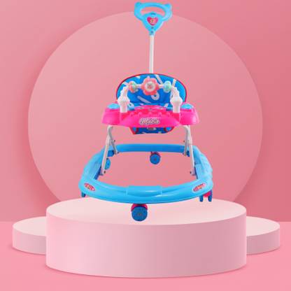 SMILEYTOYS Musical 2-in-1 Walker With Parent Rod