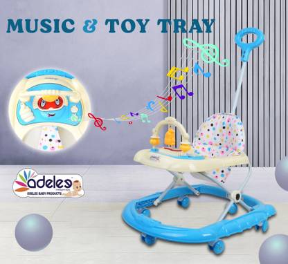 ODELEE Musical Activity Walker With Parent Rod
