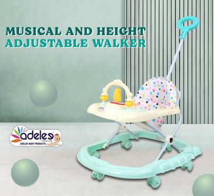 ODELEE Musical Activity Walker With Parent Rod