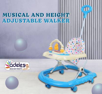 ODELEE Musical Activity Walker With Parent Rod