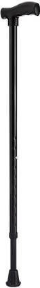 EXCLIQ Tynor Walking Stick L Type, Black, Universal Size, 1 Unit Walking Stick