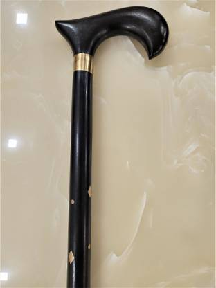 Elitr Mart Black Wood Walking Stick