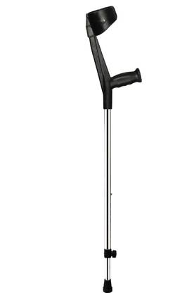 MONOLIZE Surgical Elbow Crutch Height Adjustable Black Walking Stick