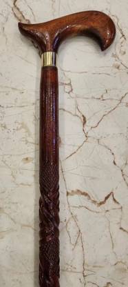 Hithika creation Morning wooden walking antique design stick Walking Stick