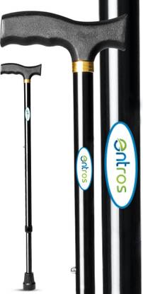 Entros Premium Height Adjustable Aluminum Single L-Shaped Folding Walking Stick - KL920L Walking Stick