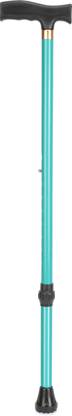 DR DOC Limited Edition T-Handle Walking Stick | Glossy Cyan | Height adjustable Walking Stick