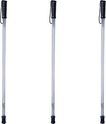 Robust Mart Robustt Polycarbonate Security Stick (Pack of 3) Lightweight Durable 42 inches Walking Stick