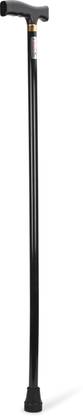 IWALK Non Adjustable Walking Stick for Men Women & Senior Citizen Fix Height 36" Black Walking Stick