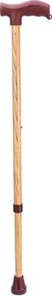 DR DOC Walking Stick with Adjustable Height Stainless Steel Body Walking Stick