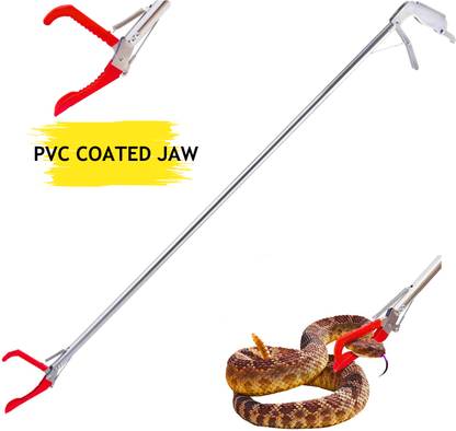 FAB TECH Long Arm Snake Catcher with PVC Coated Jaw Walking Stick