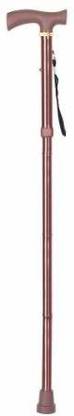Gumpi Foldable Walking Stick 4 Folding Sections Walking Cane Golden Walking Stick