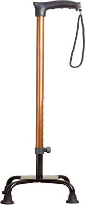 roston Surgical™ Quadripod Chroome Height Adjustable Men/Women/Old People Walking Stick Walking Stick
