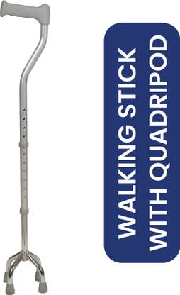 TATA 1mg Quadripod Walking Stick with Adjustable Height Walking Stick