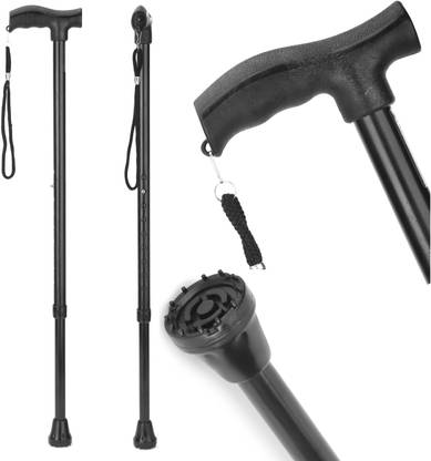 IWALK L-type Midnight black - Strong & light weight Walking Stick