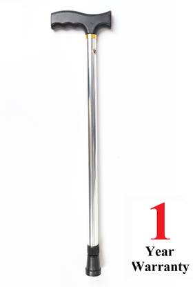 MCP Healthcare Single Leg Walking Stick Adjustable & Non-Skid Base hand Stick cane With Support Walking Stick