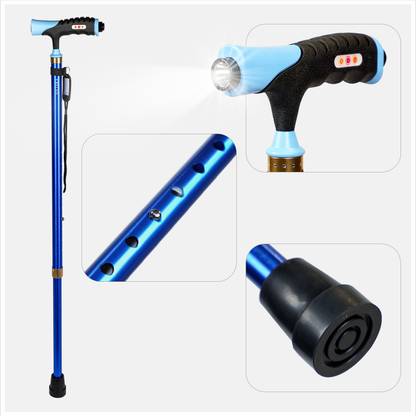AGEasy Lumina Walking Stick with LED torch and adjustable height Walking Stick