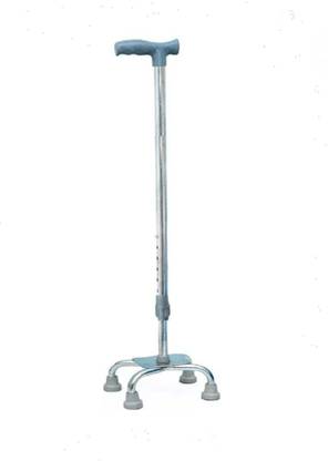 KD THINK 4 Leg Quadripod Walking Cane| Non-Slip, Adjustable Height| For Men & Women Walking Stick