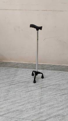 karma healthcare 3 leg stick with straight handle with 10 level adjustable Walking Stick
