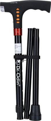 Dr. Odin Foldable Smart Walking Stick with FM Radio LED light, Emergency Flash Light & Alarm Buzzer- Walking Stick Walking Stick