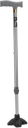 Dr. TORSO Walking Stick with Self-Standing Wide Rubber Base| for men/women, Old age people Walking Stick