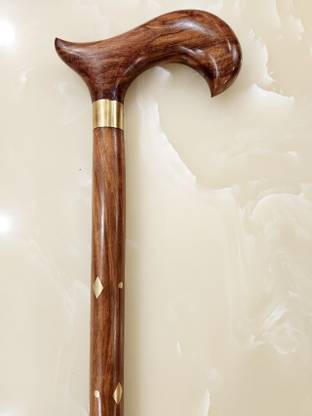 Elitr Mart Wooden Walking Stick Cane Baith Walking Stick for Men/Women/Old People Pak Of 1 Walking Stick