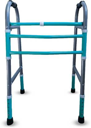 TRIVES Height Adjustable Foldable Walker for Men Women Adults Patients Disabled Old Age Walking Stick