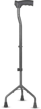 EXCLIQ L Shape Tripod Stick for Physically Challeged, Light Weight Walking Stick