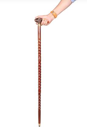 hithika creation mart Rabit handle antique design durable stick Walking Stick