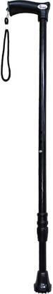 TRIVES Portable Height Adjustable Steel Support for Men Women Patients, Old People Walking Stick