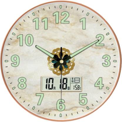 Star Work Analog-Digital 29.5 cm X 29.5 cm Wall Clock