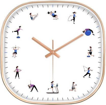 MT BROTHERS Analog-Digital 28.5 cm X 28.5 cm Wall Clock