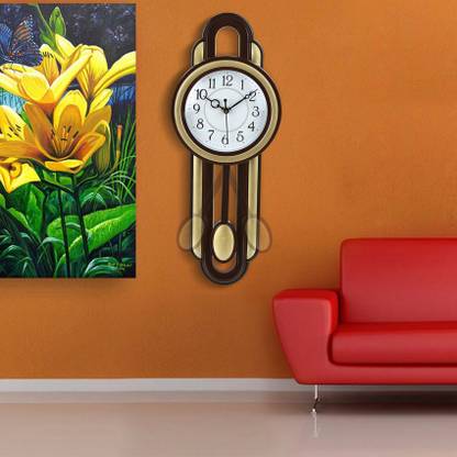 Attractionz Analog 52 cm X 20 cm Wall Clock