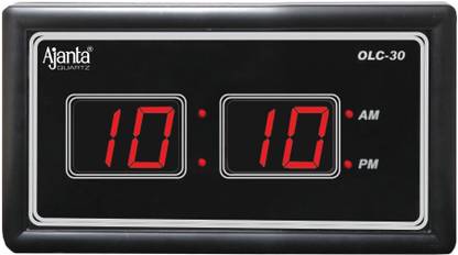 AJANTA Digital 18 cm X 32 cm Wall Clock