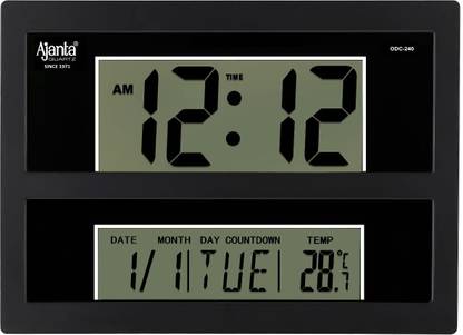 AJANTA Digital 24.8 cm X 34 cm Wall Clock