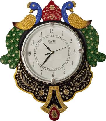 AJANTA Analog 14 inch X 12 inch Wall Clock