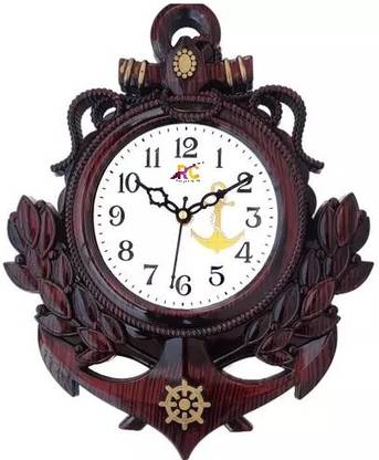 rangat craft Analog 29 cm X 24 cm Wall Clock