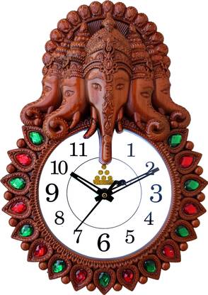 kk enterpises Analog 24 cm X 34 cm Wall Clock